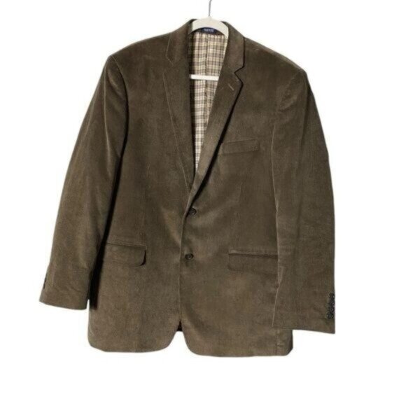 Saddlebred Mens Corduroy Jacket Blazer Size‎ 42R Western Gentleman Brown - Picture 1 of 7